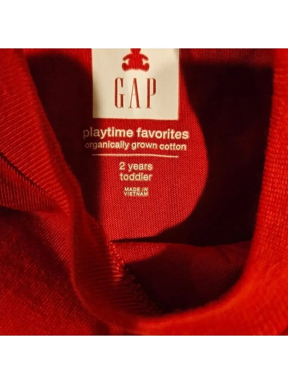 CLEARANCE! GAP KID'S RED SOFT KNIT LONG SLEEVED T-SHIRT SIZE 2T